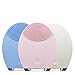 FOREO LUNA Face Exfoliator Brush and Silicone Cleansing Device for Sensitive/Normal Skin, Pink