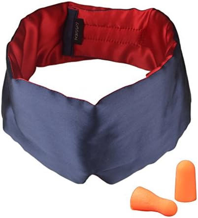 Handmade Silk Sleep Mask - Light Blocking Sleep Mask for Men and Women, Eye Mask with Ear Plugs for Sleep, Napping and Travel