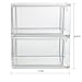 Stackable Clear Plastic Craft and Office Organizer Drawers | Set of 2