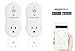 Smart Home Smart Plug by Wasserstein Compatible with Alexa for your Smart Home, Wi-fi control all your Devices Wherever you are; No expensive hub required, Simple Plug & Play Smart Socket (2 Pack)
