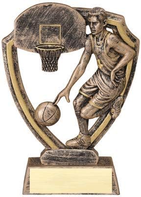 Decade Awards Basketball Resin Trophy, Male - Basketball MVP Award - 7 Inch Tall - Customize Now