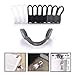 SUNFICON 10 Pack Earbuds Cords Organizers Magnetic Cable Clips Organizers Bookmark Clips Whiteboard Noticeboard Fridge Magnets USB Cable Manager Keeper for Home Kitchen Office School,Gray White Black
