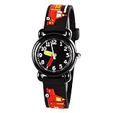 Venhoo Kids Watches 3D Cute Cartoon Waterproof Silicone Children Wrist Watches Time Teacher Gift for Boys Girls Little Child