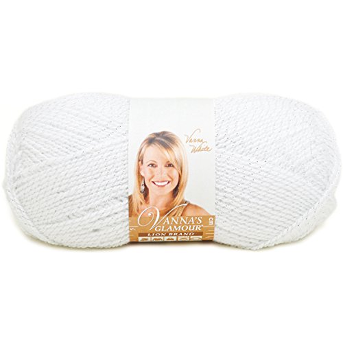 Lion Brand Yarn 861-100L Vanna's Glamour Yarn, Diamond