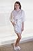 Womens Bridal White Satin Robe with 'Bride' Print on Back for weddings (Large)