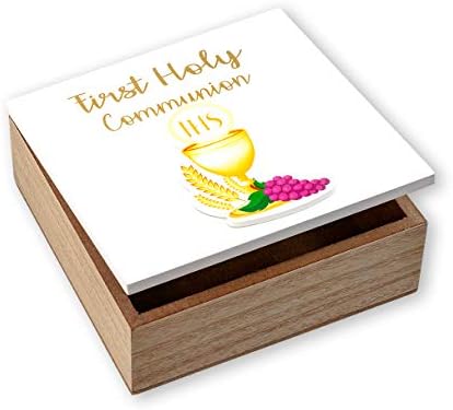 First Communion Keepsake Trinket Box, 5 1/2 Inch