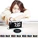 Extra Loud Alarm Clock with Bed Shaker for Heavy Sleepers, Deaf, Hearing Impaired, 7-Color Night Light, Large Digital Display, Full Range Dimmer, 12/24 H, Dual USB Charge Port for Kids Bedroom Pillow