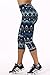 Women's Active Workout Capri Leggings Shorts Stretchy Tights(Dark Green,S)