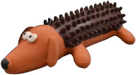 Amazing Pet Products Shaggy Latex Dog Squeek Toy, 9-Inch