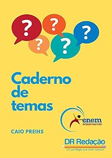 caderno de temas ENEM 2021: Mais de 60 temas para você treinar
