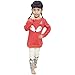 Jastore® Baby Girl 2PCS Cartoon Fox Clothing Set Long Sleeve Sweater +Pants (4T) Orange