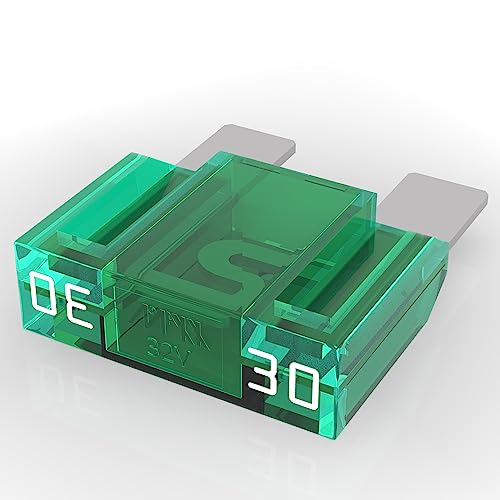 AUPROTEC Maxi Blade Fuse 20-80A Automotive Plug-in Fuse Choice: 30A Amps, Green, 1 Piece