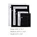 L-Fine Mesh Laundry Bags Lingerie bags 6 wash bags (2 Large & 2 Medium & 2 Small) black & white