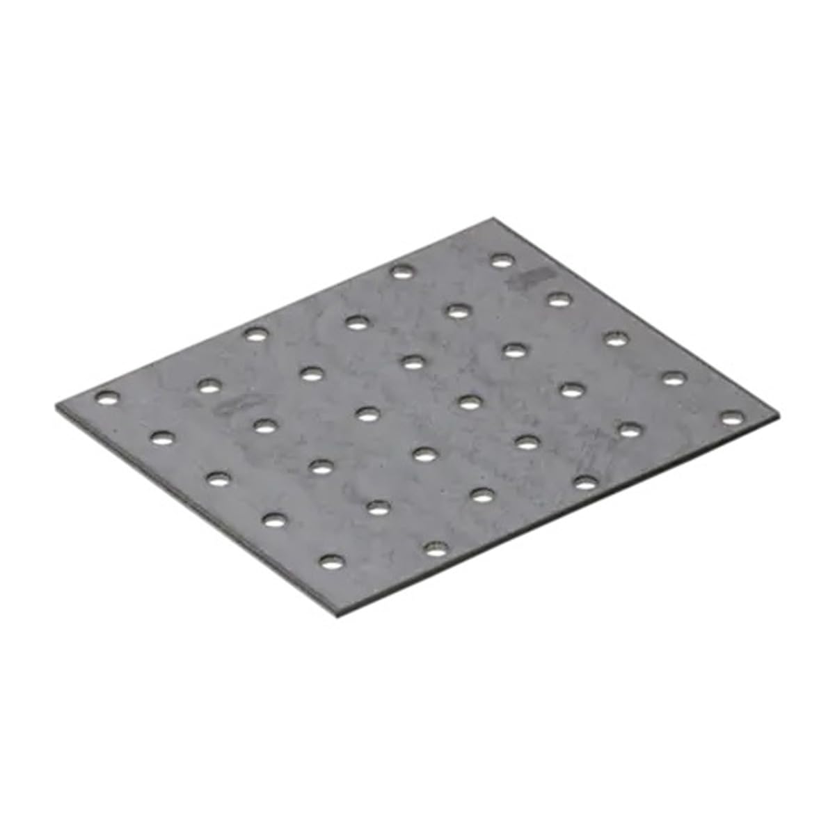 100mm x 120mm Galvanised Perforated Flat Plate Connector Joining Plates Metal Brace Brackets for Wood 2mm Thick Steel PP31 (Pack of 10) L03-06ABC