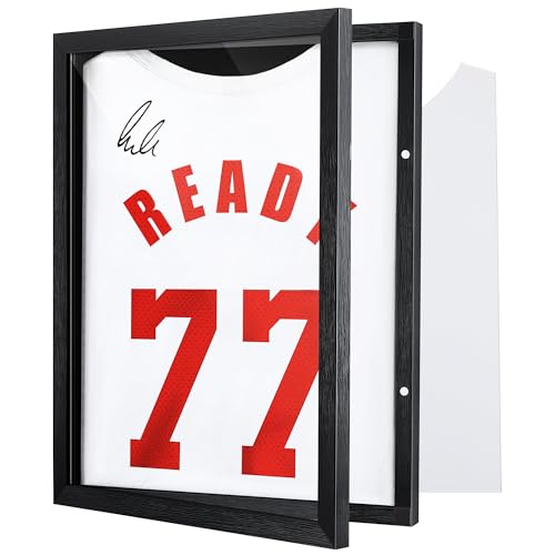 Photo 1 of 1 Pack T Shirt Display Frame, Bigger 18" x 14" Shadow Box Black T Shirt Frame with 98% UV Protection Acrylic, 1" Depth of Usable Space Shadow Box, Display Case for Shirts, Jerseys, Memorabilia