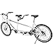 Mophorn Dual Drive Tandem Bike 26 Inch Wheel Aluminium Alloy Twinn Tandem Bicycle 7 Mechanical Disc Brakes (Grey)thumb 1