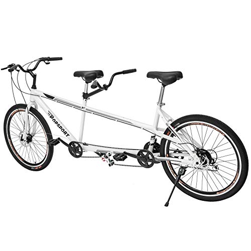 Mophorn Dual Drive Tandem Bike 26 Inch Wheel Aluminium Alloy Twinn
