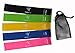 Happylife Resistance Loop Exercise Bands Set of 5 for Men and Women Including Meal Plans, Workout Schedules for All Fitness Levels and Ebook