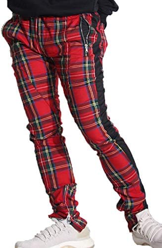 Rattie タータンチェック ストレッチ バースデー 記念日 ギフト 贈物 お勧め 通販 トラックパンツ メンズ レディース スキニー イージーパンツ ジップアップ