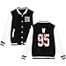 Women's Men's Varsity Baseball Jacket Casual Letterman Bomber Jacket Windbreaker Lightweight Jacket Coat