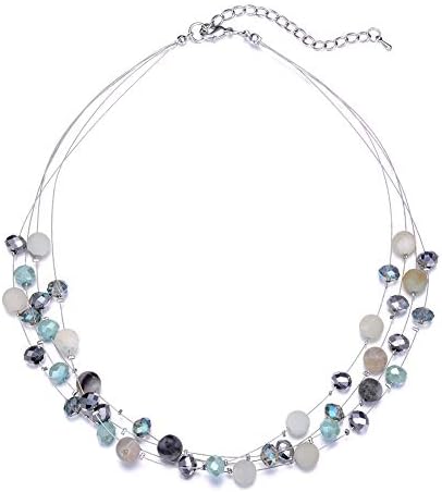 Layered Choker Freshwater Pearl Necklace - Fashion Jewelry Necklace Gifts For Women