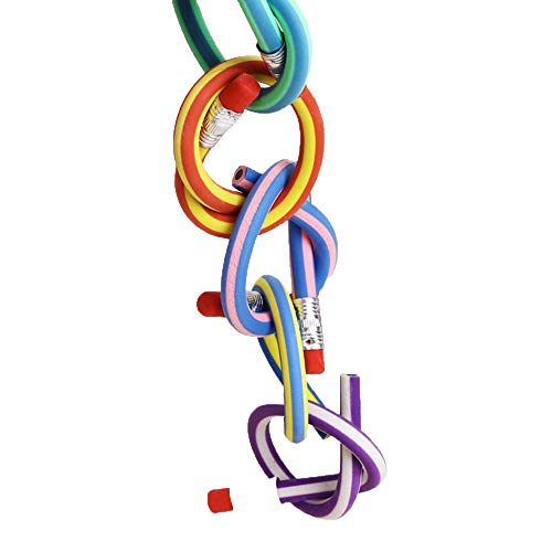 35 PCS Colorful Magic Bendy Flexible Soft Pencils with Eraser for Children School Fun Equipment