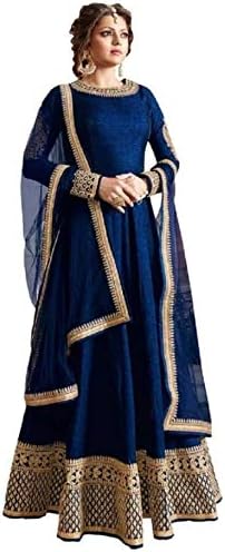 Radhika Fashion Vouge Women's Maroon Embroidery Party Wear Gown (MAROON)