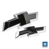 Billet Bowtie Emblem Combo Kit (Front + Rear) 2015-2018 Chevy Tahoe, Chevrolet Suburban (Black)