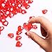 Mayam 150 Pieces Acrylic Hearts for Valentine's Day Heart Ornaments Wedding, Party Vase Fillers Table Scatter Decoration (Red)