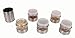 Gourmet Spice Grinder Tower | 5 Stacking Jars | Store Many Spices | Simply Pull & Grind | Modern Stainless Steel Design