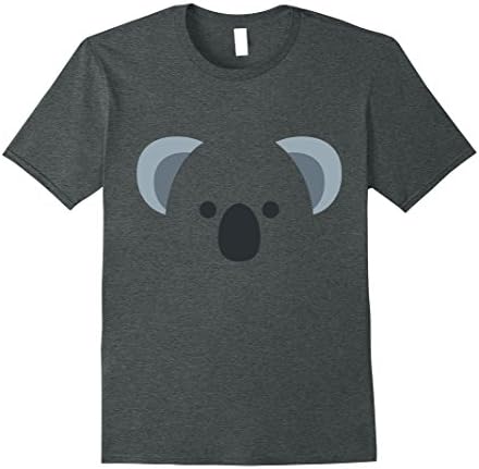 Mens Koala Bear Emoji Halloween Costume T-Shirt XL Dark Heather