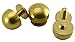 Okones Pack of 20 1/2'' Diameter Screwback Solid Brass Studs Leathercraft Rivet Bullet Spikes Spots (Top:1/2'')