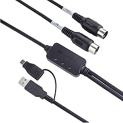 Cable Matters MIDI to USB Cable 6.6 ft / 2m