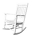 Shine Company Maine Wood Rocking Chair, White