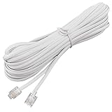 uxcell Male to Male 6P2C RJ11 Telephone Modems Cable Wire Line 10M Long