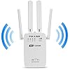 Wifi Router Signal Booster 1200Mbps 2.4GHz en 5.8GHz Dual Band WiFi Repeater Signal Range Extender 4 Antennes 4 werkmodi…