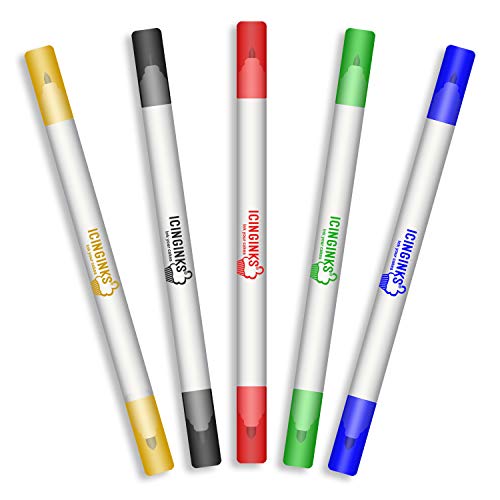 Icinginks Cake Printer Art Package includes Cake Printer, Edible Cartridges, Wafer Paper, Frosting Sheets, Set of 5 Double Tip Cake Markers - Best Canon Image Printer Exclusive Bundle