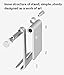 LJM New Portable Foldable Simple Cell Phone Stand Holder for Iphone8 Iphone X Iphone6s Iphone7 Iphone7 plus,Tablet holder For Bedroom,Bathroom,Kitchen,Silver