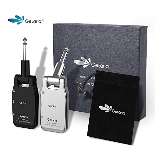 Getaria Wireless Guitar System Audio Transmitter and Receiver for Electric Guitar Bass GWS-6 (Silver/Black) - Thumbnail 6