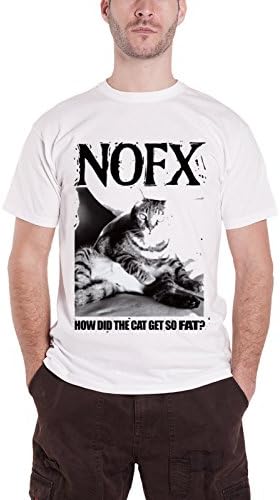 Nofx T Shirt How Did The Cat Get Fat Perfect Government Official Mens White