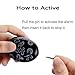 2-Pack Black 120dB Smart Emergency Personal Alarm Key Chain for Women,Kids,Girls,Superior,Explorer Bag Decoration Self Defense Electronic Device