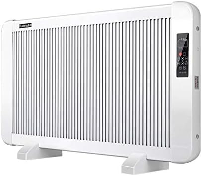 LSX--heaters Heater -Electric Panel Heater Crystal Glass Flat Convector Heater with Screen and Remote Control/1600W/White Automatic