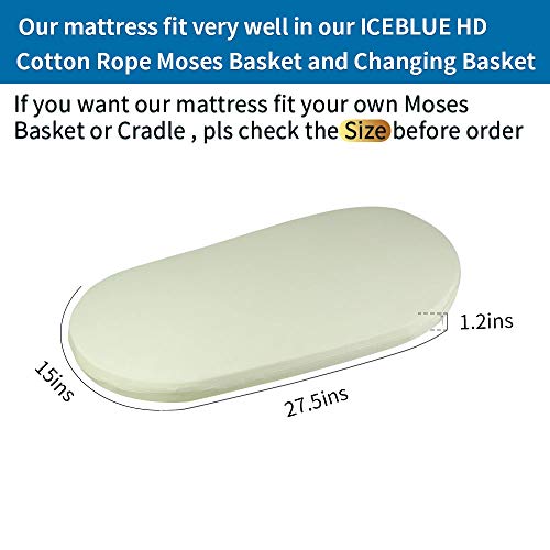 Cradle Mattress Bassinet Mattress Baby Crib Mattress Organic Cotton Foam Mattress Pad