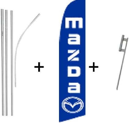 Mazda Quantity 3 Super Flag &amp; Pole Kits