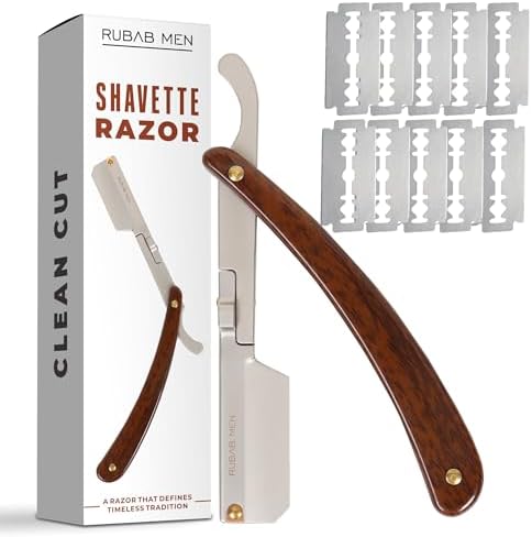 Saudi Razor RUBAB MEN Straight Razor Shavette for Men. For Shaving & Shaping Beard ...