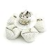 Smart Man Men's Lapel Flower Handmade Boutonniere Pin for Suit - White