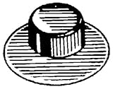 100 Washer Cap Type Pushnut Fasteners 5/16"Stud