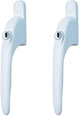 Yale Universal Window Handles White Pack of 2 7 mm Spindle P--WH