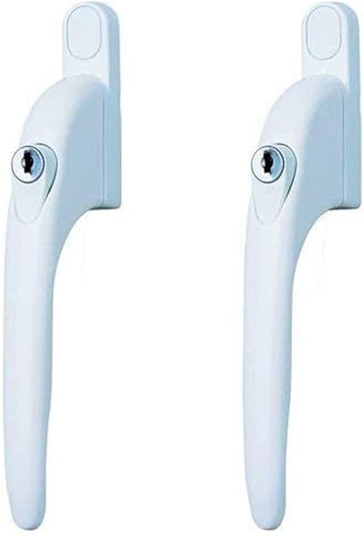 Yale Universal Window Handles White Pack of 2 7 mm Spindle P--WH