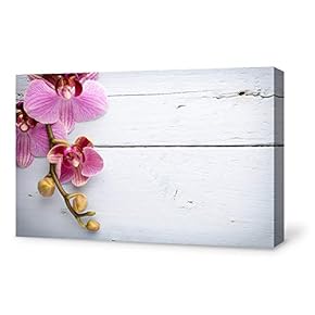 Canvas Wall Art for Living Room,Bedroom Home Artwork Paintings Orchid SPA Backgrounds Ready to Hang - 12x18 inches